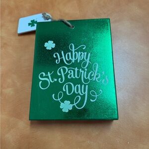 Festive Green St. Patrick's Day Hanging Sign